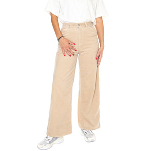 W' Jens Pant Wall /rinsed - Pantaloni Donna Beige I032258.G102 . CARHARTT WIP 