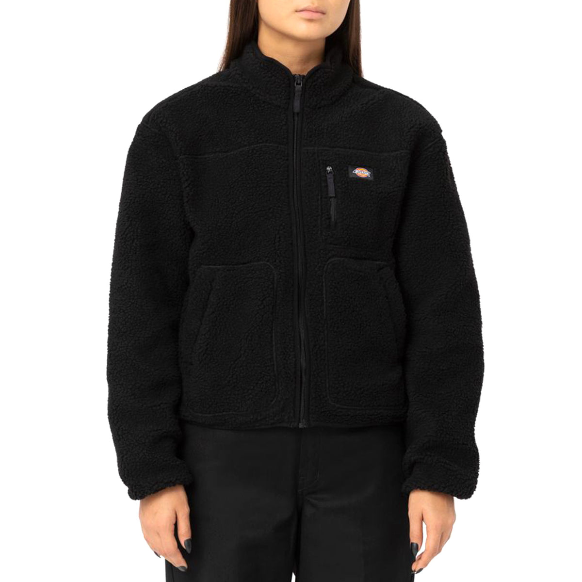Mount Hope Fleece W Black - Giacca Invernale Donna Nera DK0A4YGNBLK1 . DICKIES 