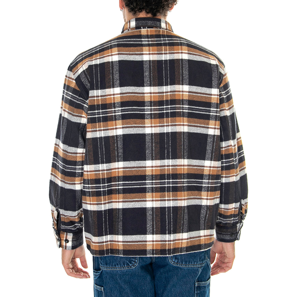 Sebastian Shirt LS Navy / Brown - Camicia Uomo Multicolore I032582.1WO.67. . EDWIN 