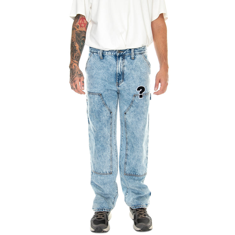 Go Market Carpenter Pant Acid Wash - Pantaloni Denim Jeans Uomo Blu M3BG43D4XY0-FB21 . GUESS ORIGINALS 