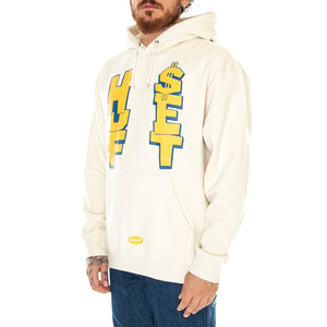 Huf Anthem P/O Hoodie Bone - Felpa con Cappuccio Uomo Beige PF00617-BONE . HUF 