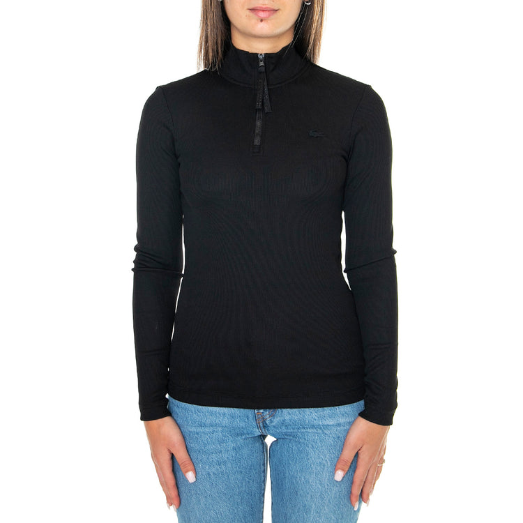 Maglietta M/L DF0885-031 Black - Maglia Donna Nera DF0885-031 . LACOSTE 