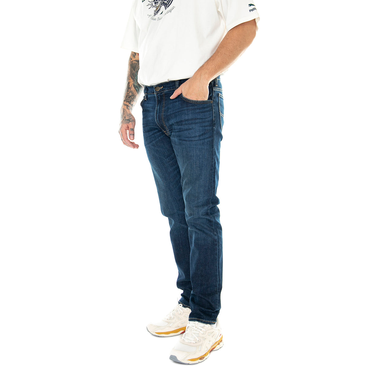 Rider Hero Denim Jeans - Pantaloni Denim Jeans Uomo Blu 112342257 . LEE 