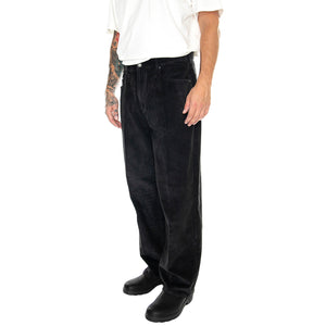 Bigwig Baggy Corduroy Pant Digital Black - Pantaloni Uomo Neri 142020218-DGB . OBEY 