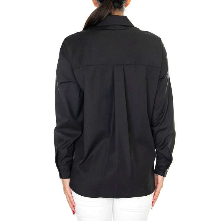 Camicia Donna 999 Nera Black Shirt W266C06W593-999 . SKILLS 