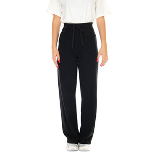 Black Trash Eri Pants - Pantaloni Donna Neri WPT00112 . THINKING MU 