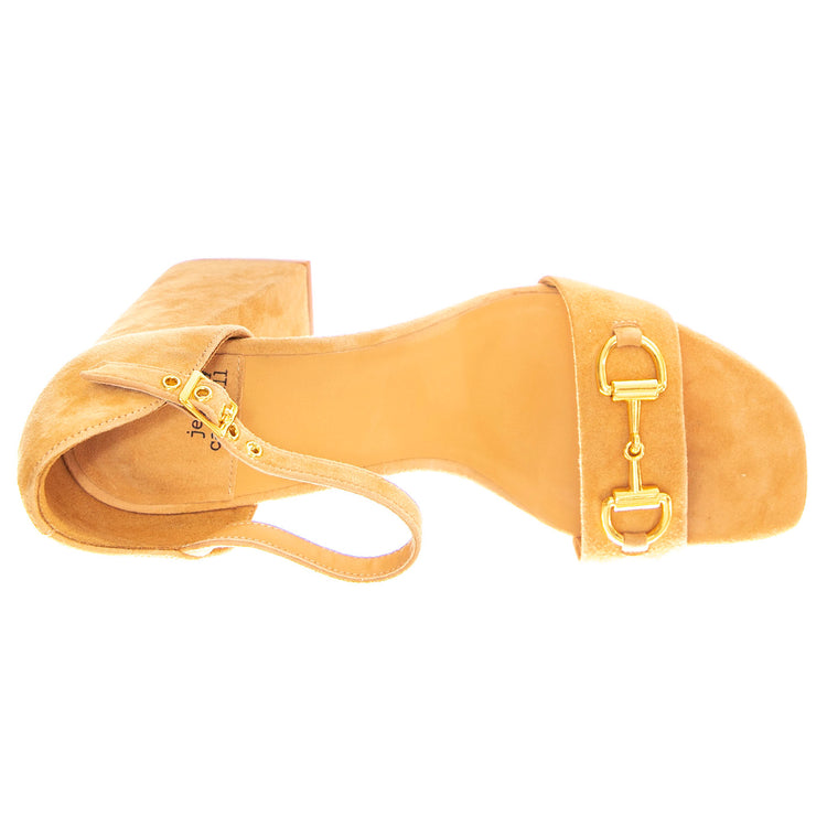 Pop-Star-B Natural Gold Suede - Sandali Donna Beige JCSJCD-176-2-06-NATG . JEFFREY CAMPBELL 