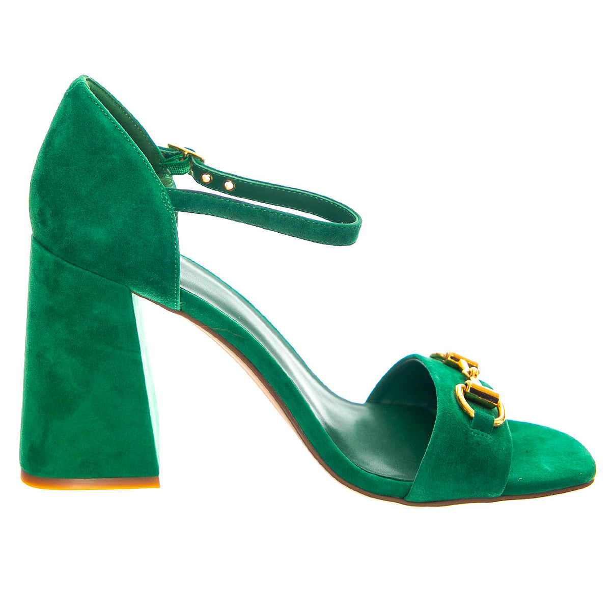 Pop-Star-B Mint Gold Suede - Sandali Donna Verdi JCSJCD-176-2-07-MINT . JEFFREY CAMPBELL 
