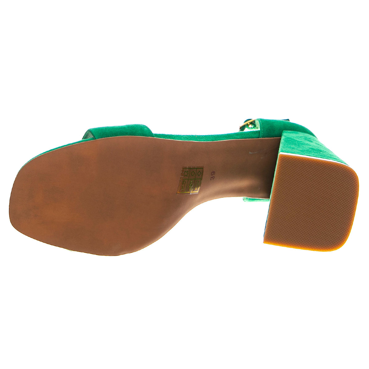 Pop-Star-B Mint Gold Suede - Sandali Donna Verdi JCSJCD-176-2-07-MINT . JEFFREY CAMPBELL 