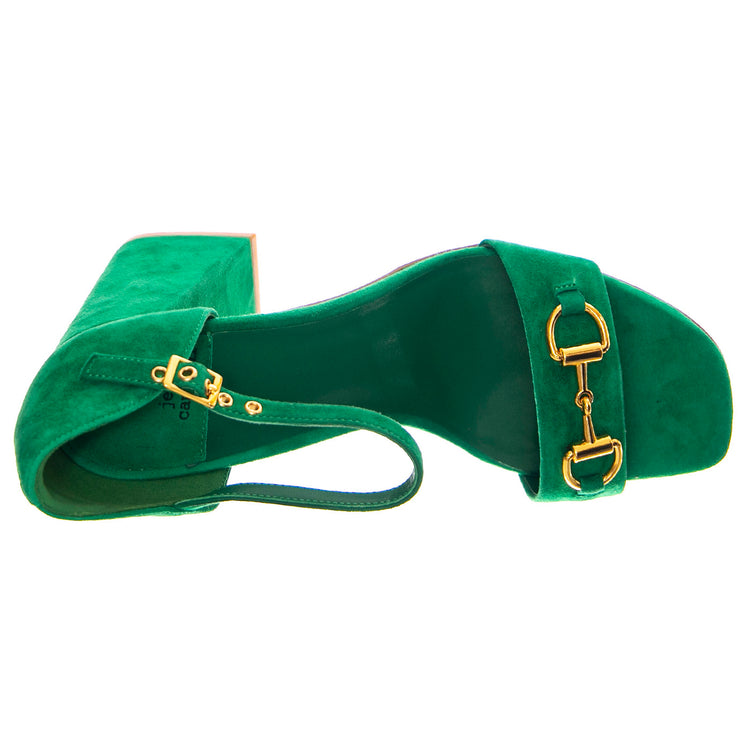 Pop-Star-B Mint Gold Suede - Sandali Donna Verdi JCSJCD-176-2-07-MINT . JEFFREY CAMPBELL 
