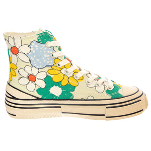 JC Play Endorphin-H Canvas Green / Yellow Multi Floral Shoes - Scarpe Donna Multicolore PLSJCD-037-2-19-GRN . JEFFREY CAMPBELL 