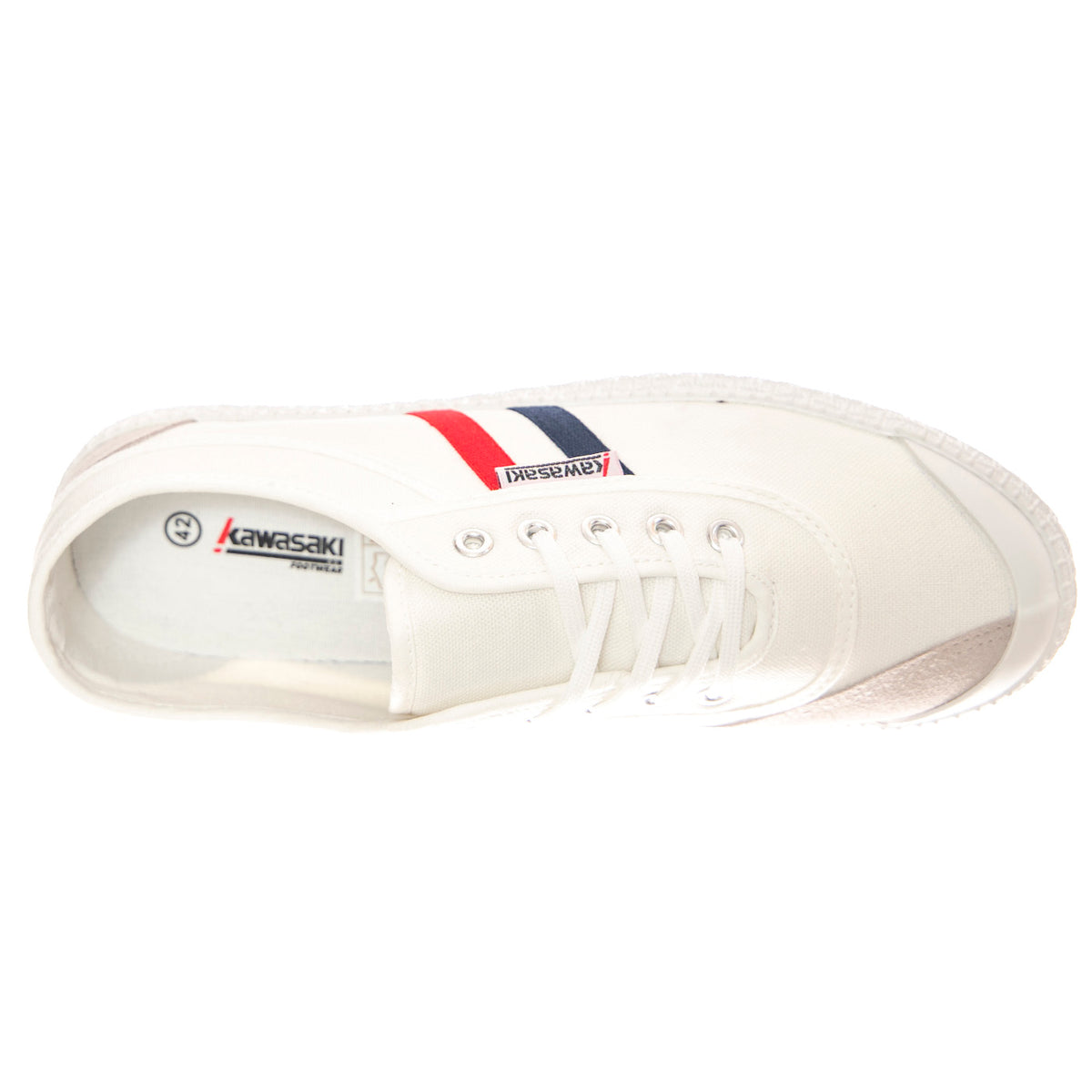 Retro 2.0 White Shoes - Scarpe Stringate Profilo Basso Uomo / Donna Bianche KWS232424-1002 . KAWASAKI 