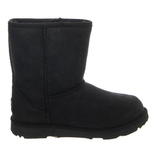 Classic Weather Short II Black K - Stivaletti Bambino Neri UGKCLSWPBK1019646K . UGG 