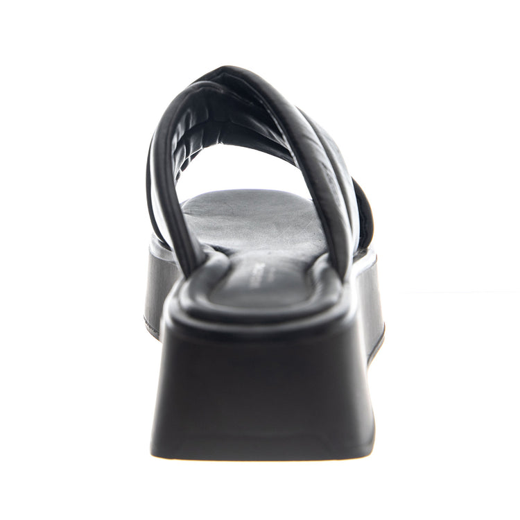 COURTNEY BLACK/BLACK COW LEATHER - Sandali Donna Neri VBS5334-201-92 . VAGABOND 