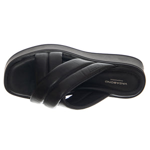 COURTNEY BLACK/BLACK COW LEATHER - Sandali Donna Neri VBS5334-201-92 . VAGABOND 