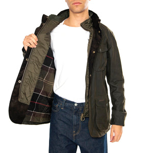 Ogston Wax Jacket Olive - Giacca Uomo Verde MWX0700-OL51 . BARBOUR 