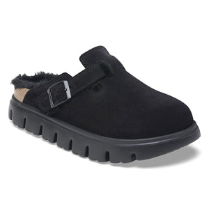Boston Chunky Shearling - Black - Sabot in Pelle Scamosciata Donna 1028453 . BIRKENSTOCK 