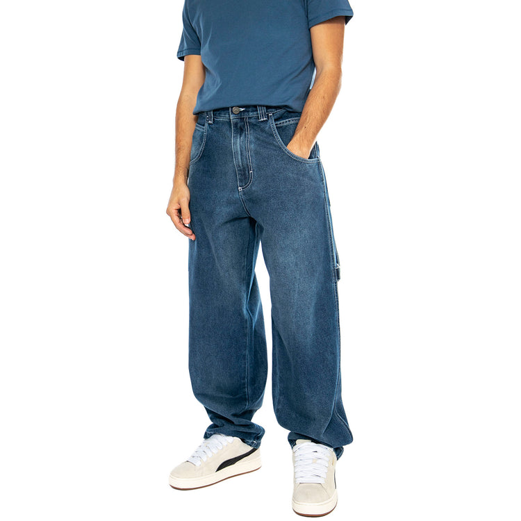 R-Bianco Alonato ST W Dark Blue - Pantaloni Denim Jeans Uomo Blu LF6147 . BLUESKIN 