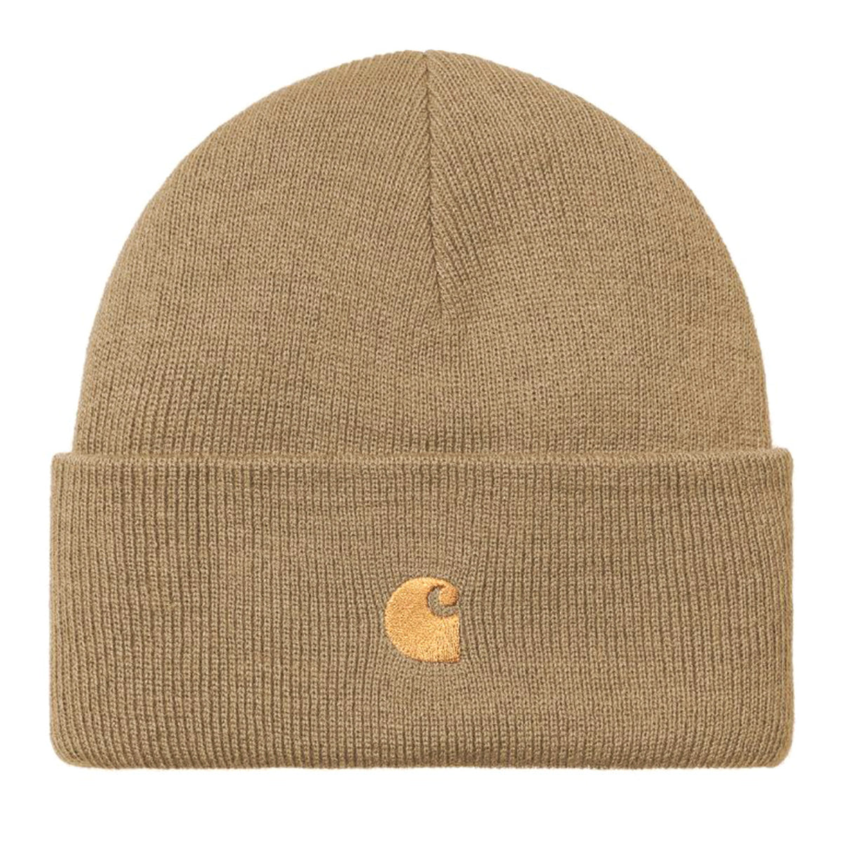 Chase Beanie Peanut / Gold - Cappellino a Cuffia Marrone I026222.2GQXX . CARHARTT WIP 
