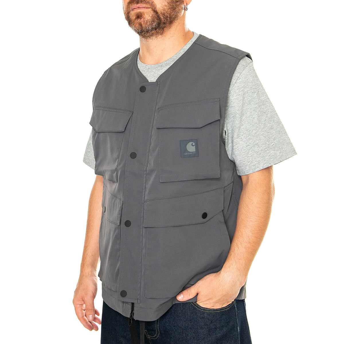 Balto Vest Graphite - Giacca Smanicata Uomo Grigia I033615.87XX . CARHARTT WIP 