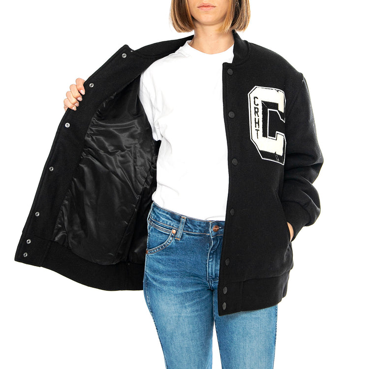 W' Brown Ducks Jacket Black - Giacca Donna Nera I033859.89XX . CARHARTT WIP 