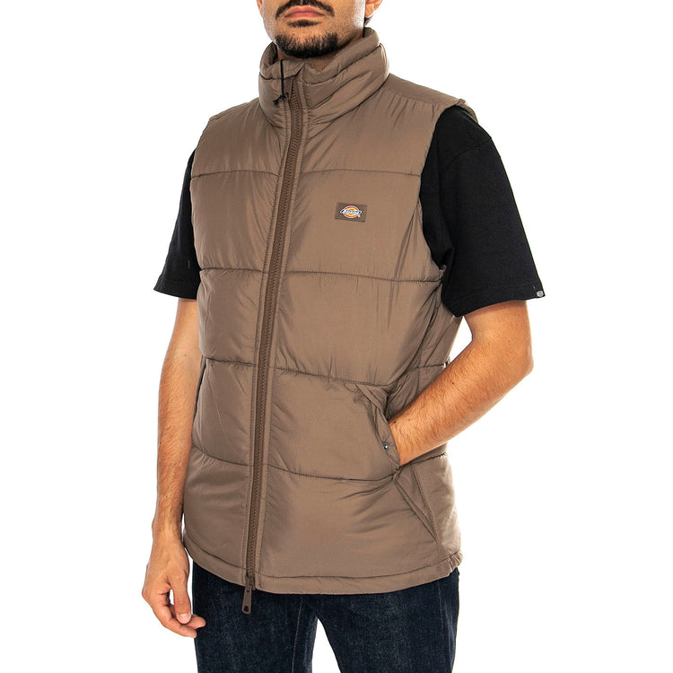 Waldenburg Vest Mushroom - Giacca Smanicata Uomo Marrone DK0A4Y2KMR11 . DICKIES 