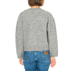 Erna Grey Melange - Cardigan Donna Grigio 331300-112 . ELVINE 