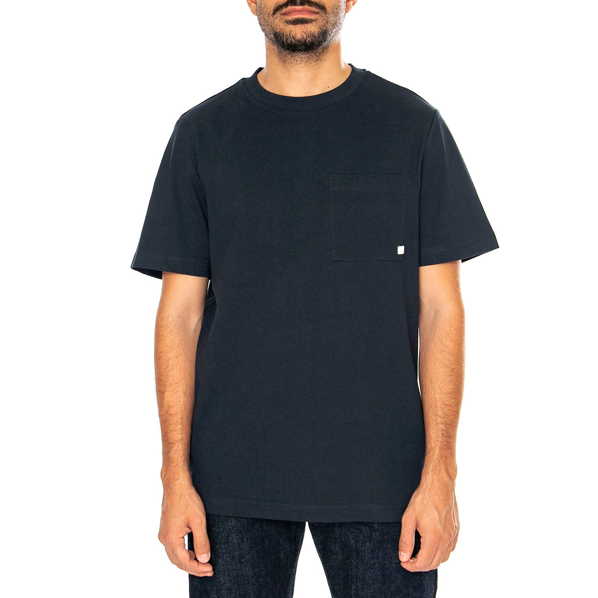 Stacy Pocket SS Tee True Navy - Maglietta Girocollo Uomo Blu F4KSD007-412 . FARAH 
