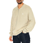 Anton Zip Overdyed Sweater Putty - Maglione con Zip Uomo Beige KN00511-PUTTY . HUF 