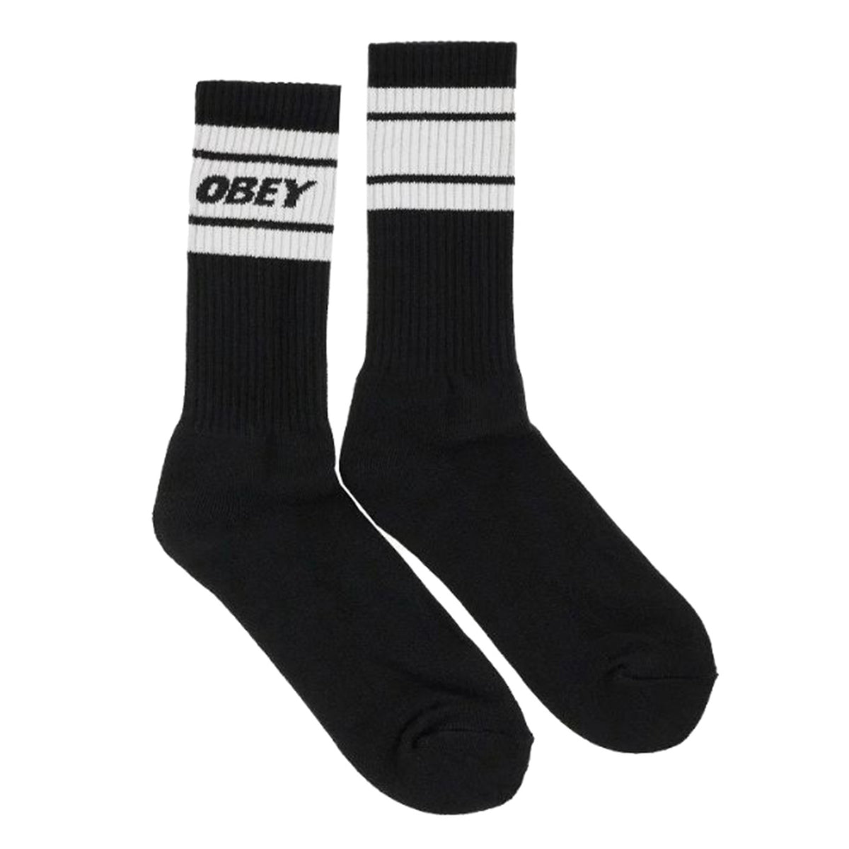 Cooper II Socks Black /  White - Calzini Neri 100260093-BKWT . OBEY 