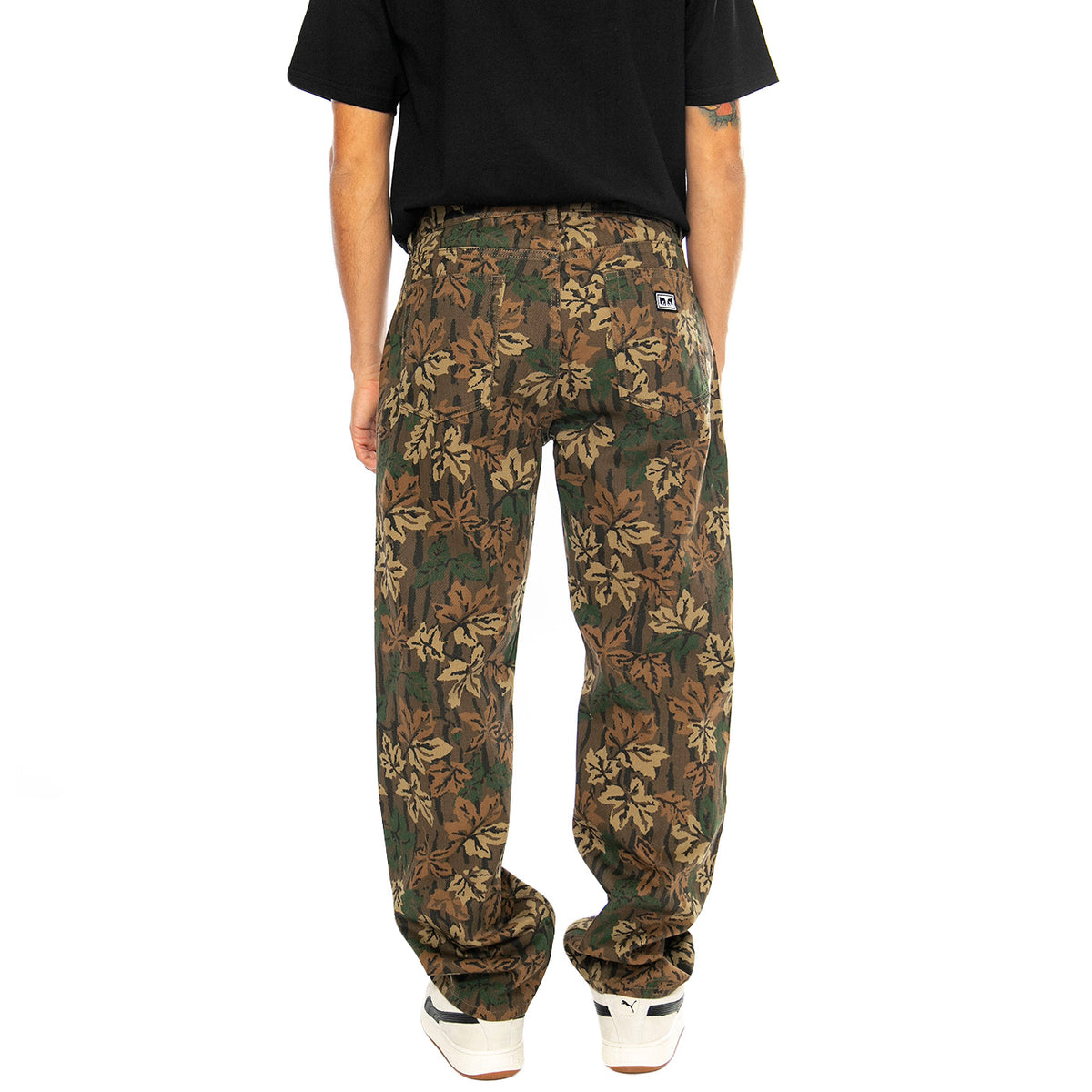 Hardwork Printed Denim Mulled Basil Multi - Pantaloni Denim Jeans Uomo Blu 142010096-MBS . OBEY 