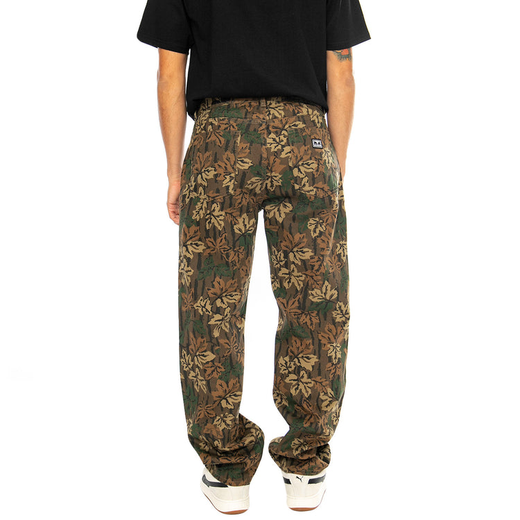 Hardwork Printed Denim Mulled Basil Multi - Pantaloni Denim Jeans Uomo Blu 142010096-MBS . OBEY 
