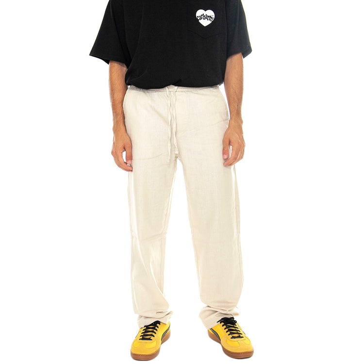 ONLY & SONS SINUS LOOSE 0007 COT LIN PANT NOOS SILVER LINING - Pantaloni Uomo Grigio Chiaro 22028267-Silver Lining . ONLY & SONS 