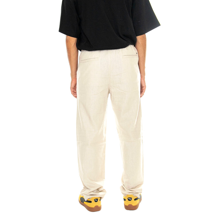ONLY & SONS SINUS LOOSE 0007 COT LIN PANT NOOS SILVER LINING - Pantaloni Uomo Grigio Chiaro 22028267-Silver Lining . ONLY & SONS 