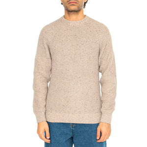 Litus Reg 5 Naps Crew Knit Silver Lining - Maglione Girocollo Uomo Beige 22031001-4607409 . ONLY & SONS 