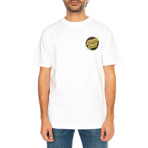 Kendall Wolf Dot White - Maglietta Girocollo Uomo Bianca SCA-TEE-11644 . SANTA CRUZ 