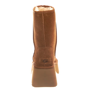 UGG® W CLASSIC SHORT NEW HEIGHTS CHESTNUT - Stivali Donna Marroni 1158310-CHE . UGG 