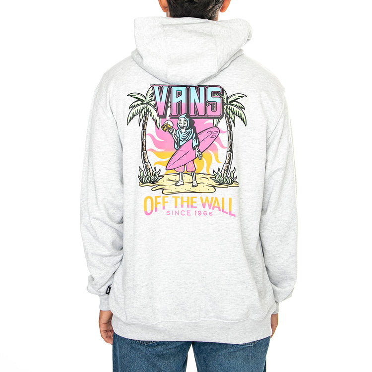 Palm Cheers Classic Ft Po Light Grey Heather - Felpa con Cappuccio Uomo Grigia VN000KJ21QI1 . VANS 