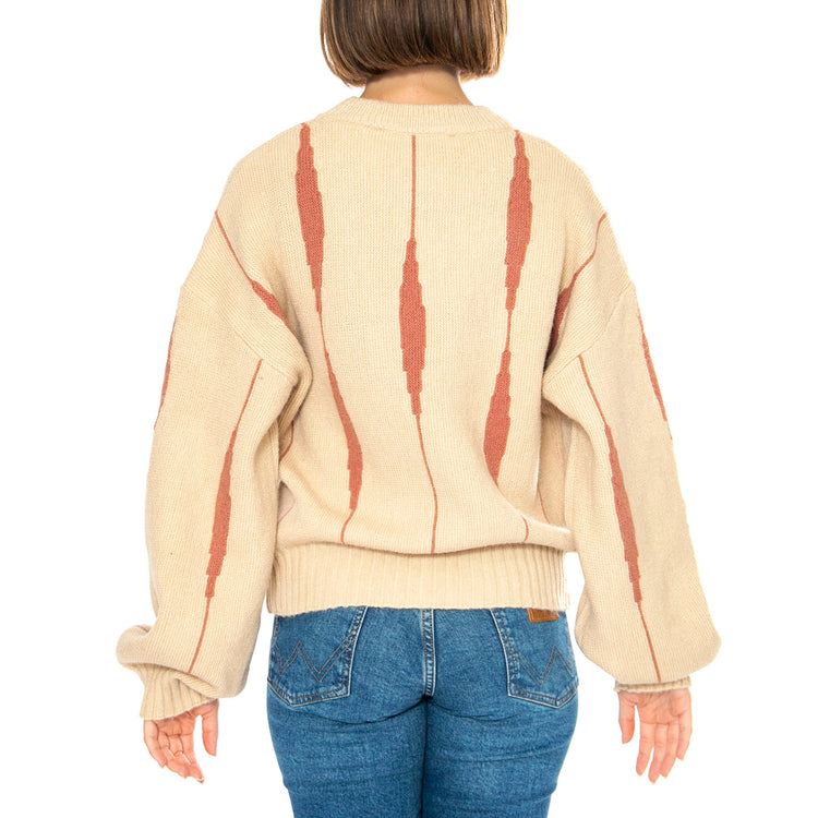 Jersey Jacquard Lineas Rosa - Maglione Donna Multicolore 43W/10613 . WILD PONY 