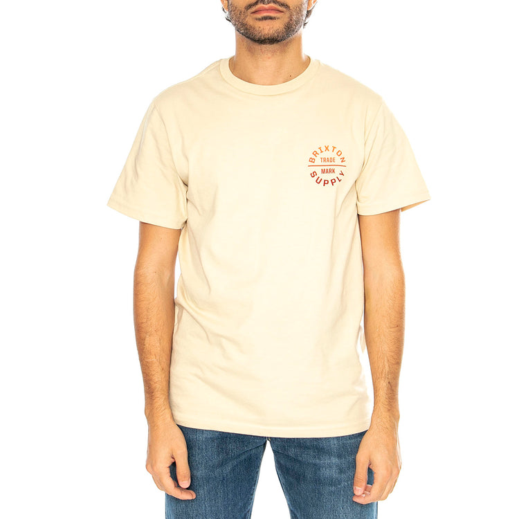 Oath V SS STT Cream / Paradise Gradient - Maglietta Girocollo Uomo Beige 16410-CRMPG . BRIXTON 