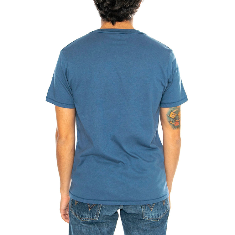 Basic S/S TLRT Koe Blue - Maglietta Girocollo Uomo Blu 22097-JOBLU . BRIXTON 