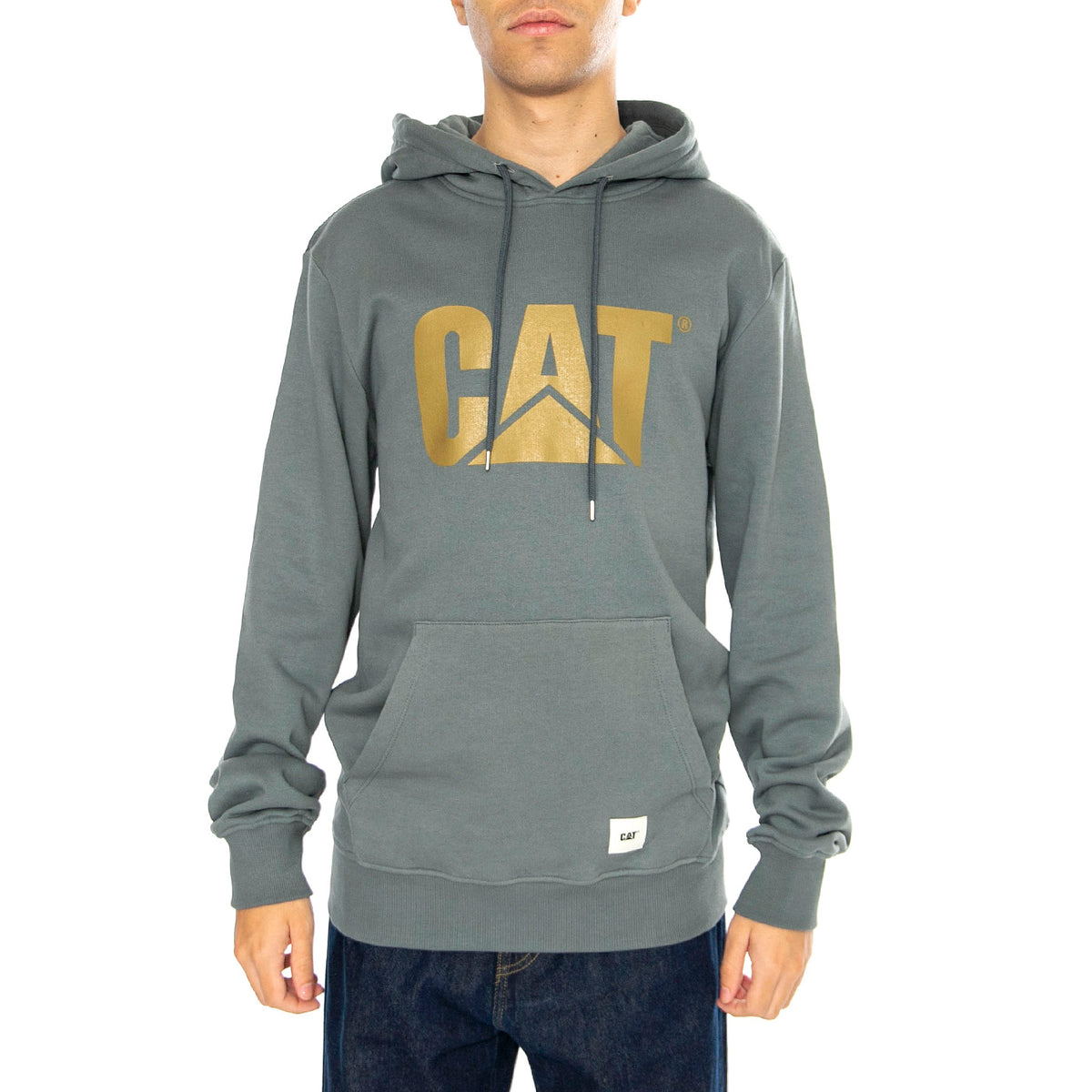 Logo Hoodie Stormy Weather - Felpa con Cappuccio Uomo Grigia 6050126-18-4214 . CAT 