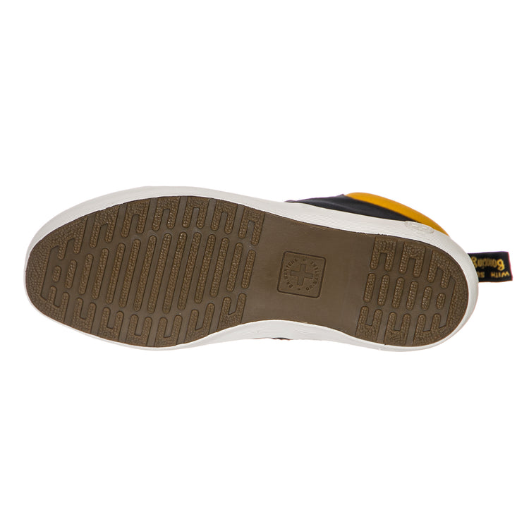Womens Allana Black / Yellow Canvas Shoes DMSALLBYCV22307002 . DR.MARTENS 
