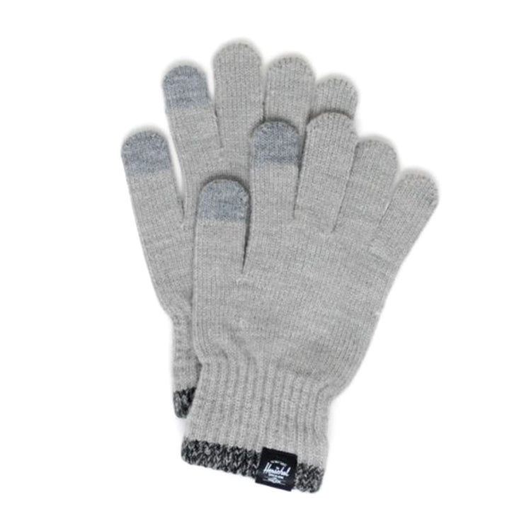 Elmer Gloves Stripe Heather Light Grey - Guanti Grigi 50216-05805-OS . HERSCHEL 