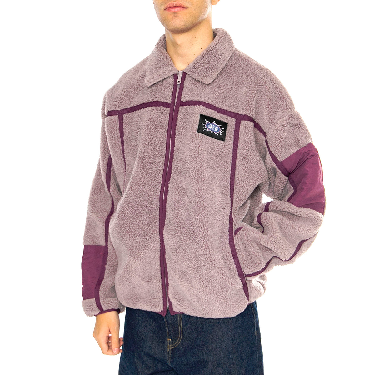 Livingstone Sherpa Jacket Dust Purple - Giacca Uomo Viola JK00407-DSTPR . HUF 
