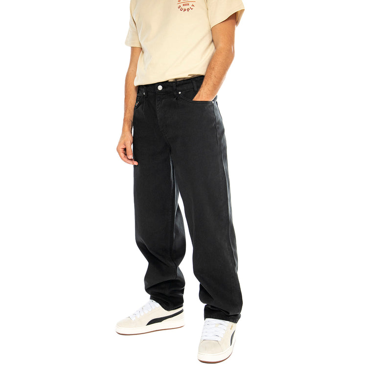 Crome Pant Black Denim - Pantaloni Denim Jeans Uomo Neri PT00242-BLACK . HUF 