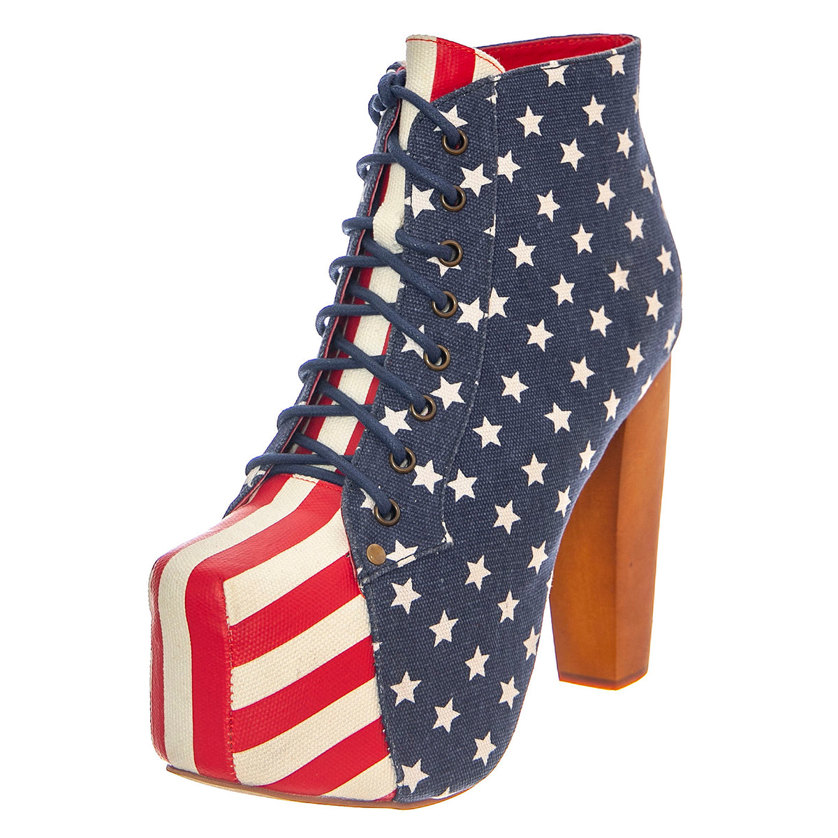 Lita Fab Stars Stripes - Stivaletti Donna Multicolore LITA-FAB-STARS . JEFFREY CAMPBELL 