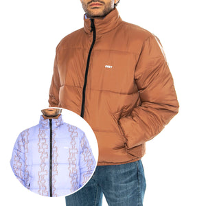 Benny Puffer Jacket Burl Wood Multi - Giacca Reversibile Uomo Multicolore 121800507-WOD . OBEY 