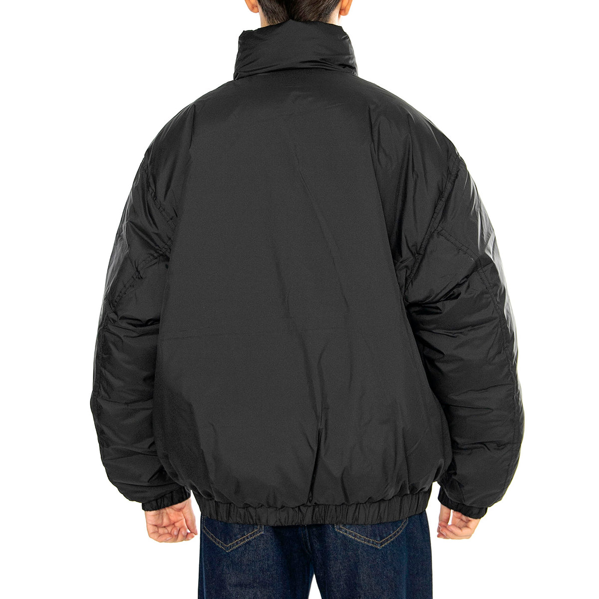 Studio Mock Neck Anorak Black - Giacca Uomo Nera 121800544-BLK . OBEY 