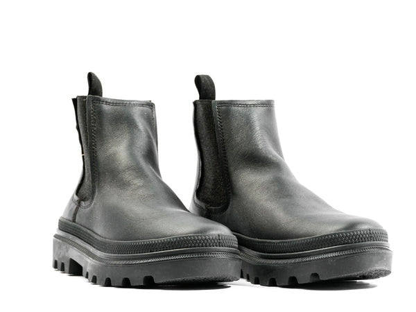 Pallatrooper Chelsea Black / Black - Scarpe Profilo Alto Donna Nere PAS98915-001-M . PALLADIUM 